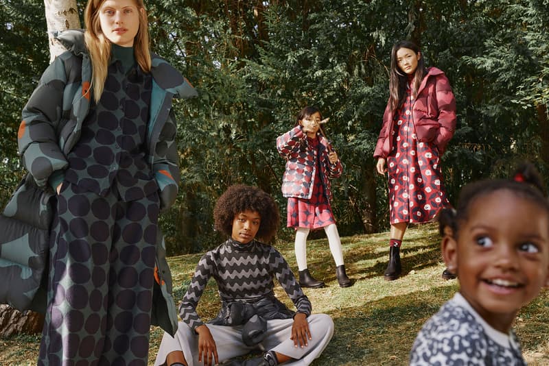 uniqlo marimekko holiday collaboration outerwear jackets dresses