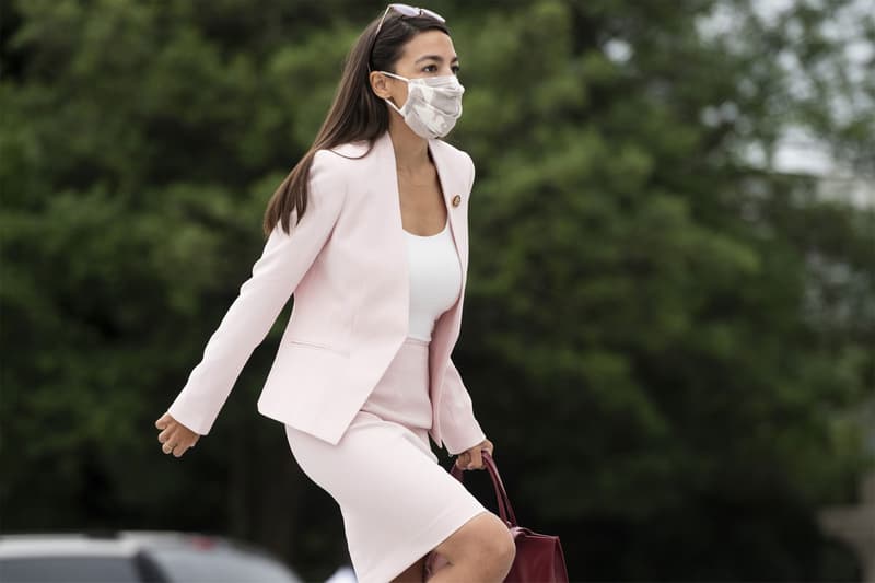 aoc alexandria ocasio cortez face mask covering coronavirus covid19 where to buy leah kirsch tie-dye