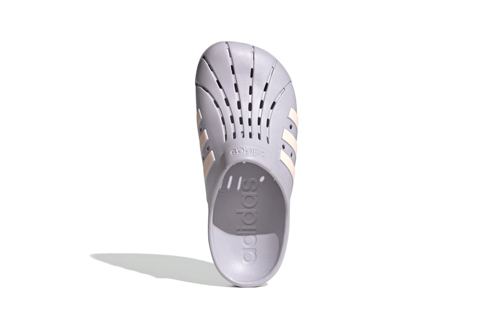 adidas adilette clogs slides slippers mules pink grey footwear