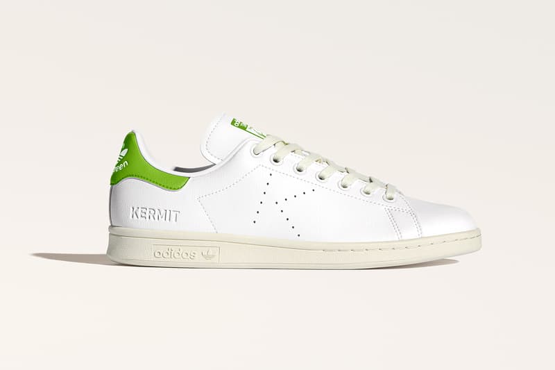 adidas originals muppets kermit the frog stan smith collaboration sneakers white green colorway footwear shoes sneakerhead