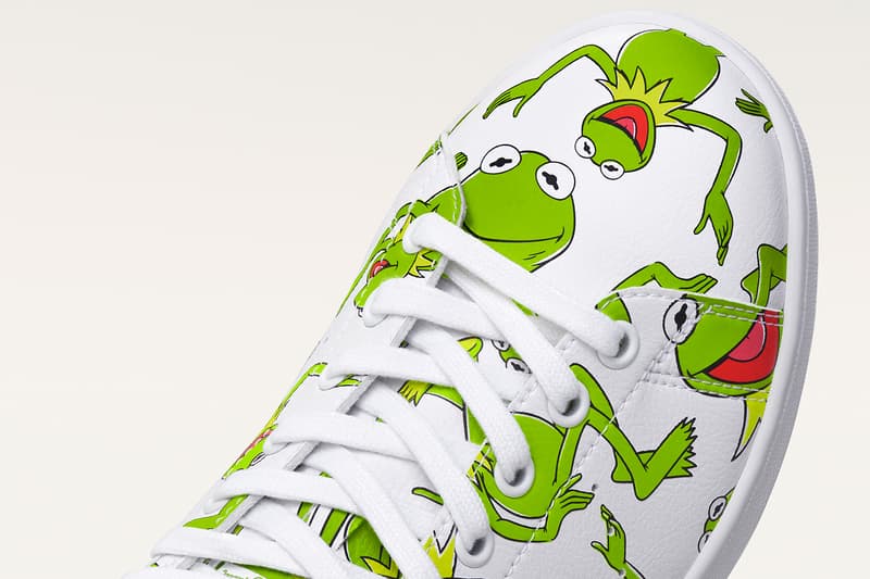 adidas originals muppets kermit the frog stan smith collaboration sneakers white green colorway footwear shoes sneakerhead