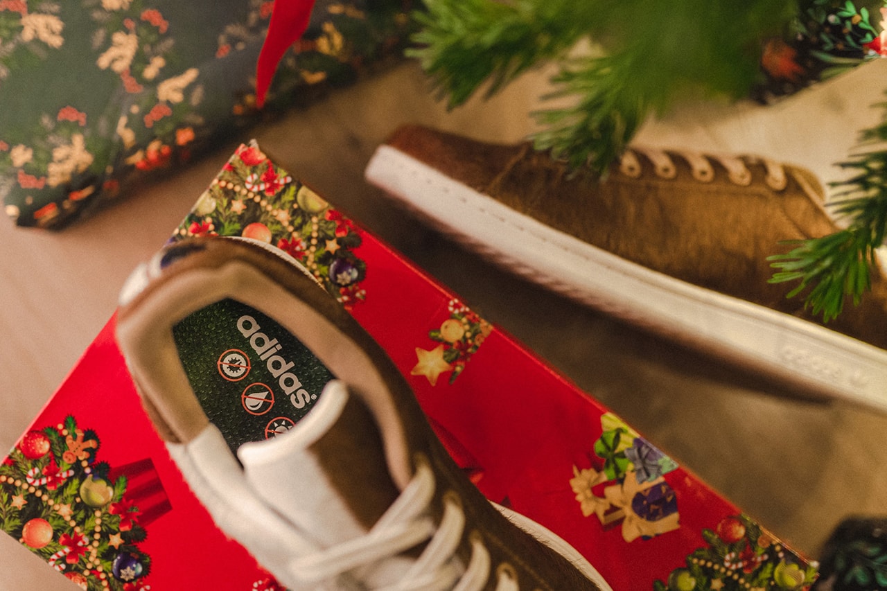 adidas originals stan smith christmas monster gremlin mogwai gore-tex faux fur hairy holiday sneakers 