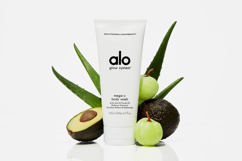 alo yoga glow system skincare body care collection clean beauty sustainable cleanser