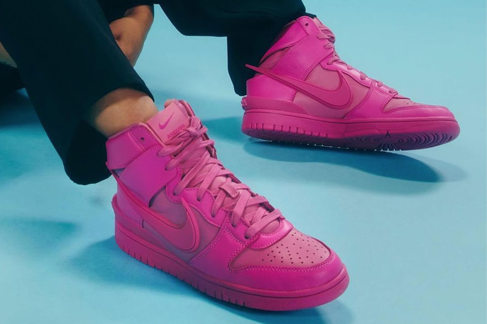 Ambush X Nike Dunk High Cosmic Fuchsia On Foot Hypebae Ambush X Nike Dunk High Cosmic Fuchsia On Foot Hypebae