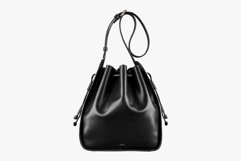 apc courtney bucket handbag black official look