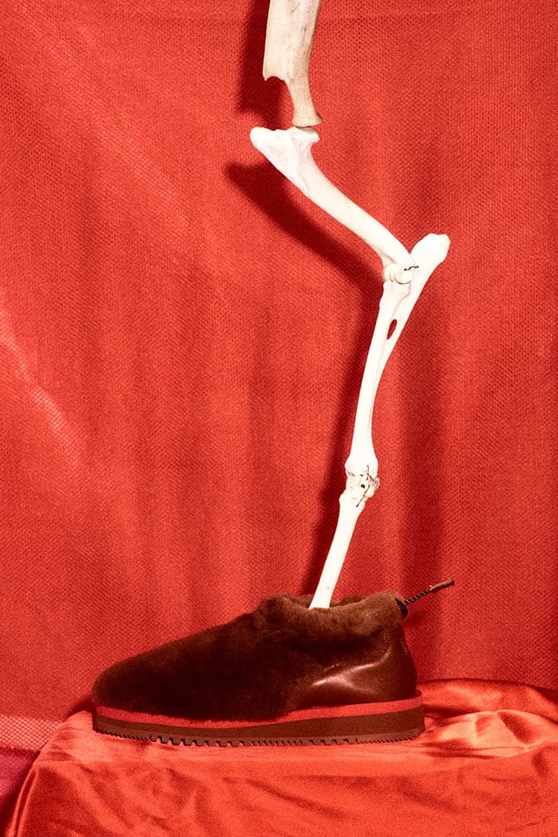 aries suicoke collaboration ron boots brown red footwear shoes