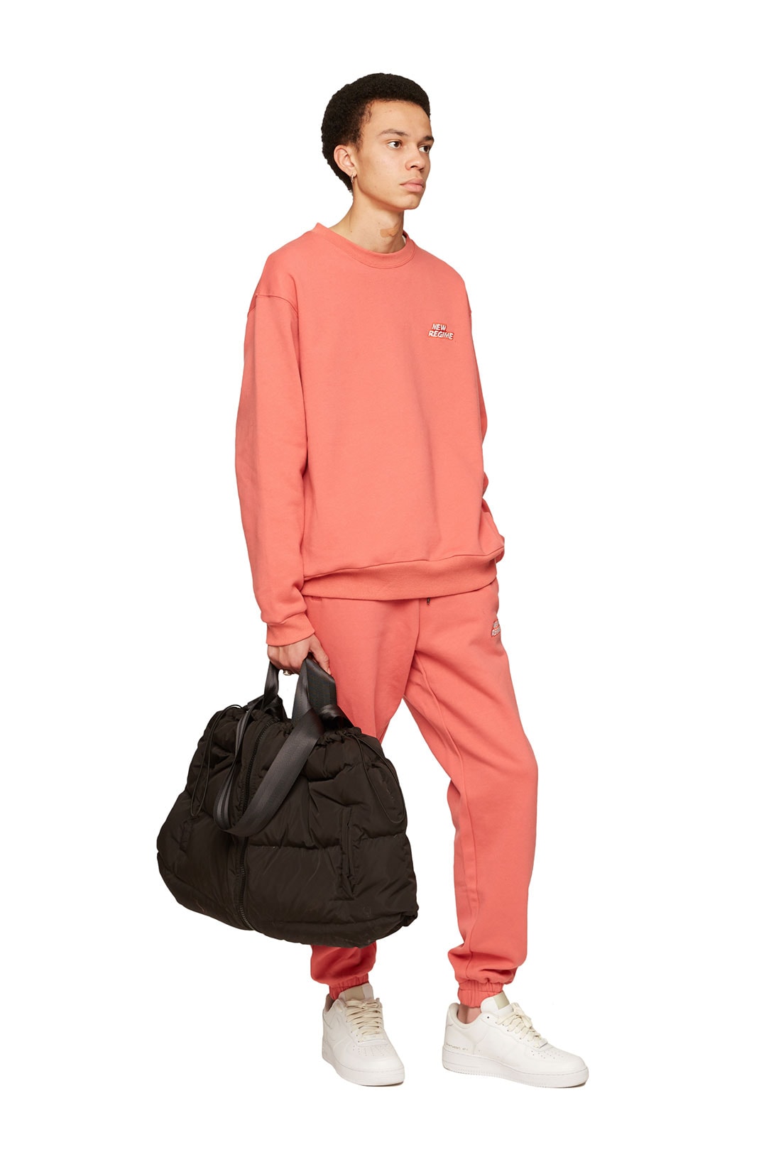 atelier new regime montreal brand fall winter lookbook orange coral sweats sweater pants