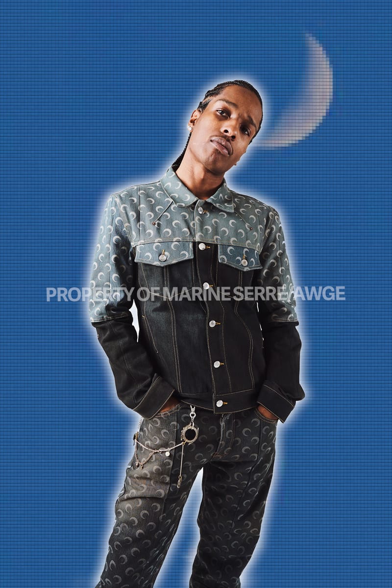 asap rocky black jean jacket