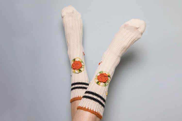 bentgablenits Reworks Deadstock Knit Sweaters and Socks With Fairytale Themes