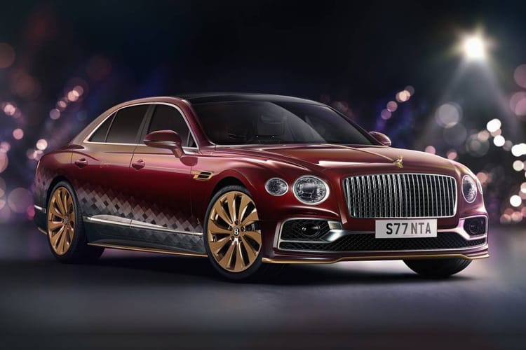 Santa Claus Is Coming to Town in Bentley's Christmas-Themed Flying Spur V8 Car