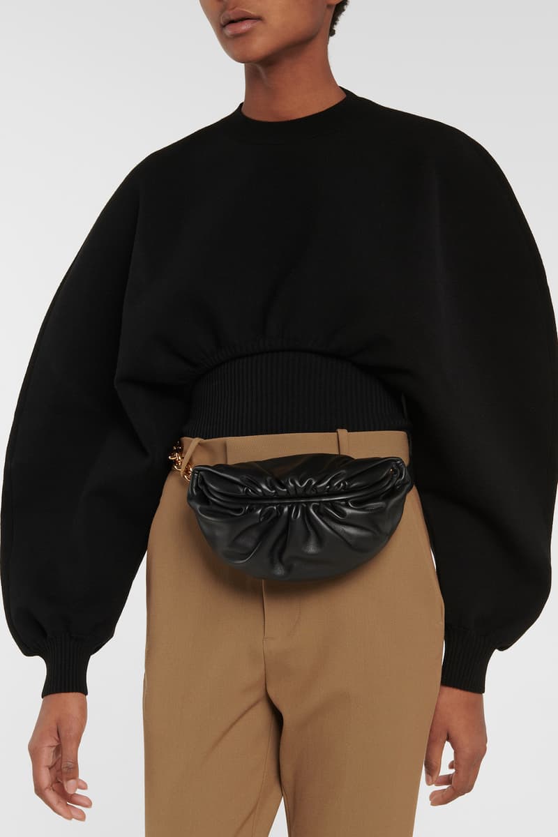 Bottega Veneta The Chain Pouch Leather Belt Bag Daniel Lee Designer Luxury Black Gold