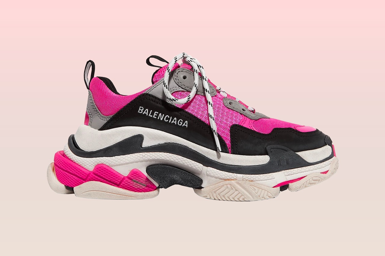 Balenciaga Triple-S Sneaker Pink Black White Women's Boxing Day Sale 2020 Footwear