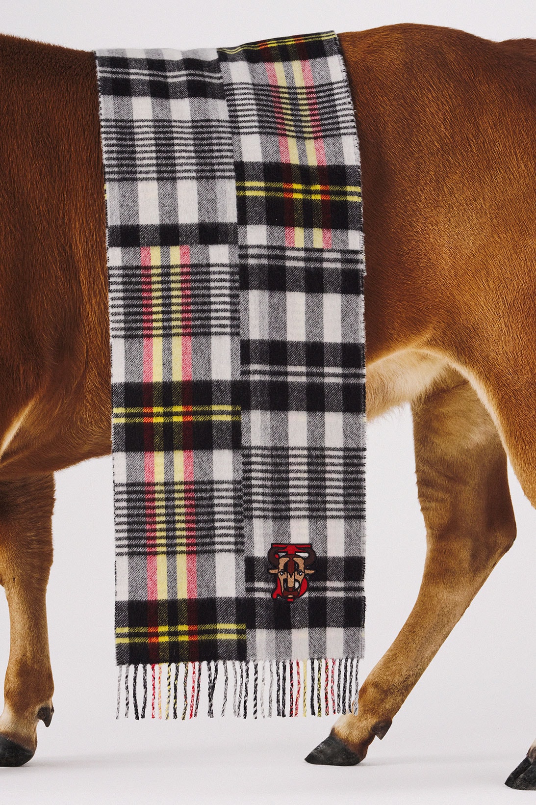 burberry lunar new year of the ox campaign collection check plaid scarf
