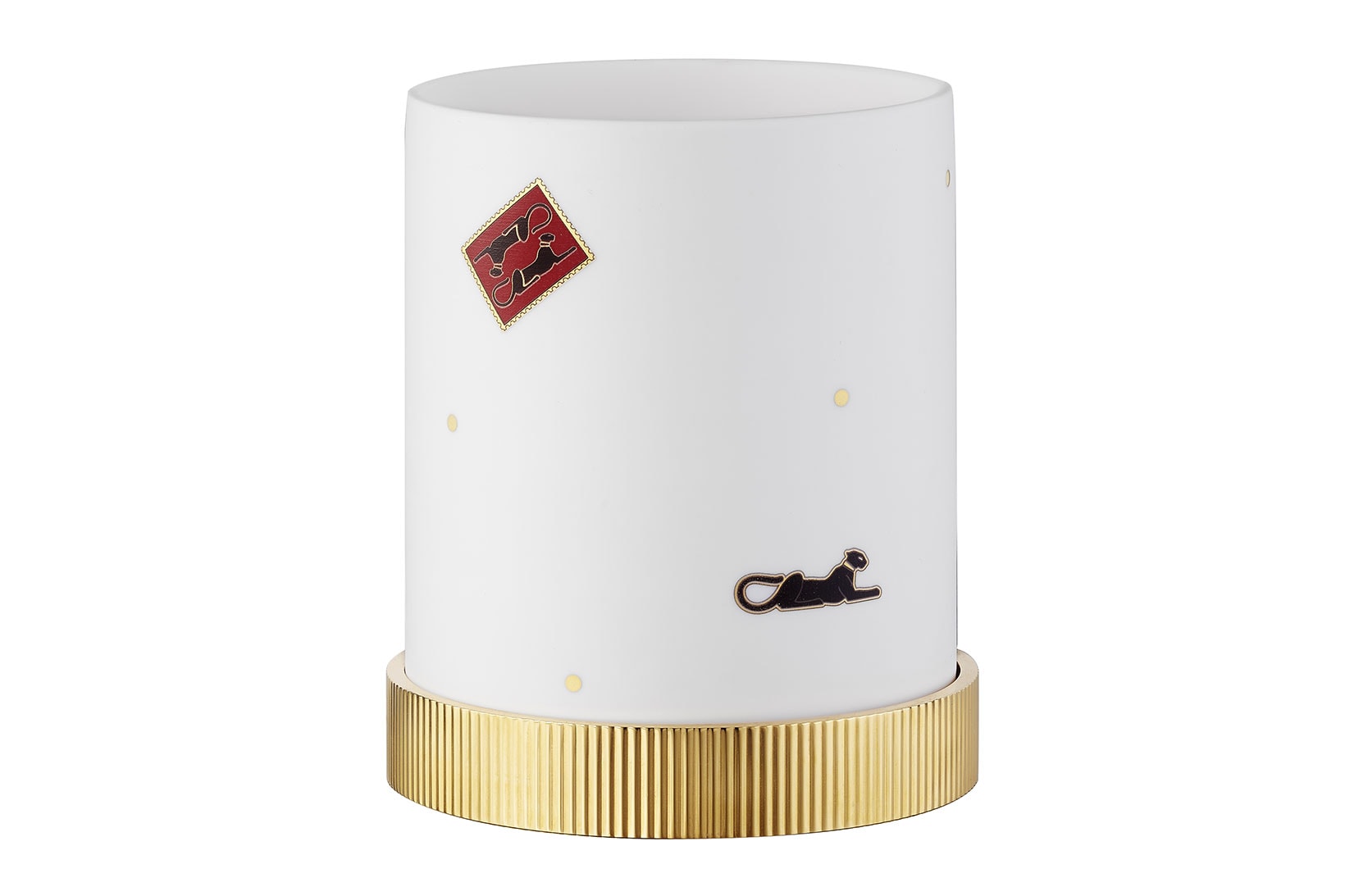 cartier luxury home objects decor collection holiday christmas porcelain candle holder