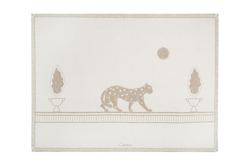 cartier luxury home objects decor collection holiday christmas panthere throw blanket