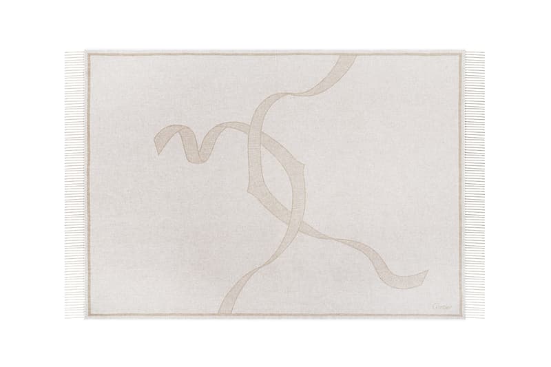 cartier luxury home objects decor collection holiday christmas entrelaces throw blanket