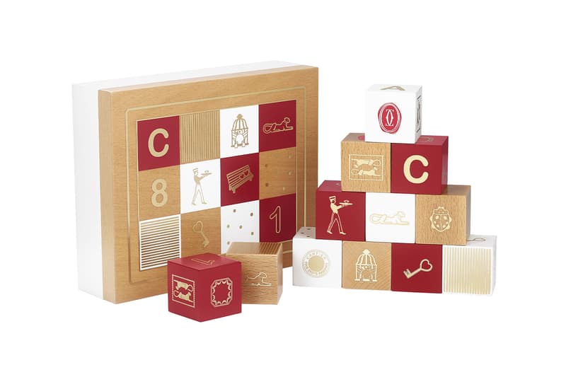 cartier luxury home objects decor collection holiday christmas wooden block game diabolo