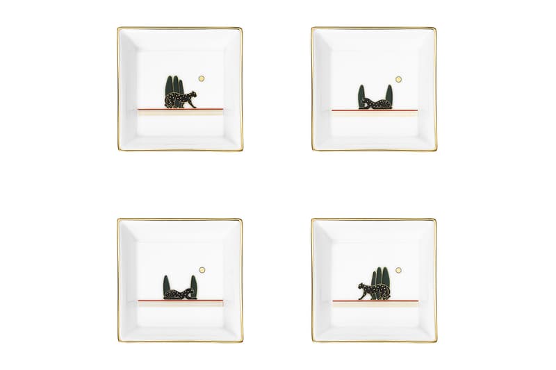 cartier luxury home objects decor collection holiday christmas porcelain trinket tray diabolo