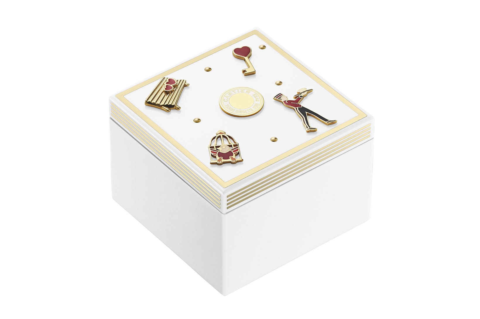 cartier luxury home objects decor collection holiday christmas diabolo music box