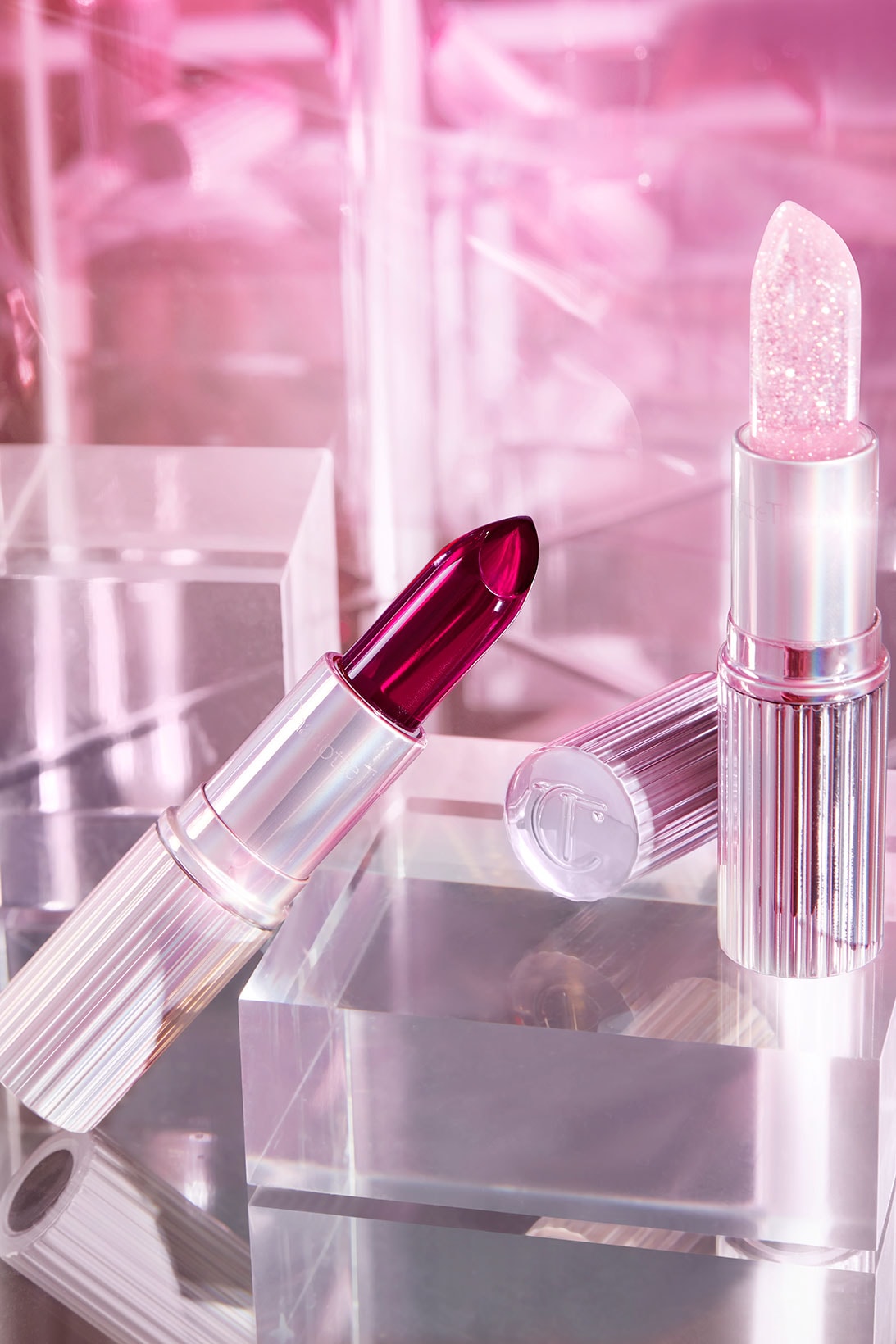 charlotte tilbury glowgasm lipstick makeup red pink