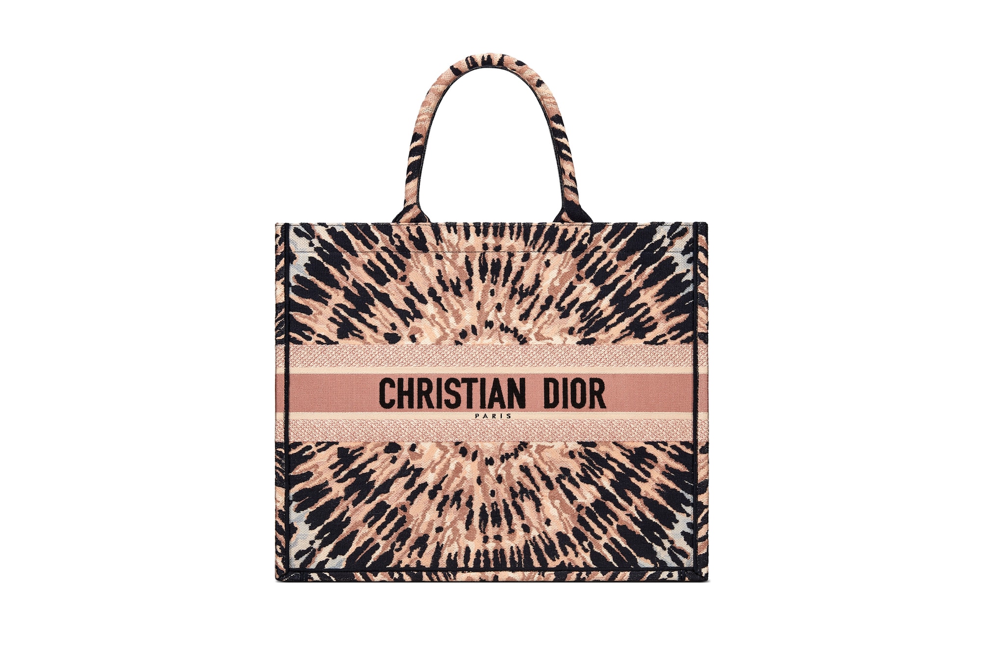 Dior Cruise 2021 Tie-Dye Logo Bags Collection Tote Bag Montaigne Silhouette Pink Navy Blue 
