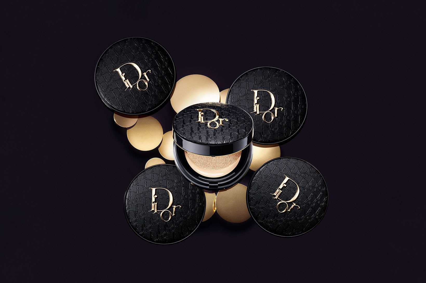dior forever diormania gold edition couture cushion powder foundation monogram beauty