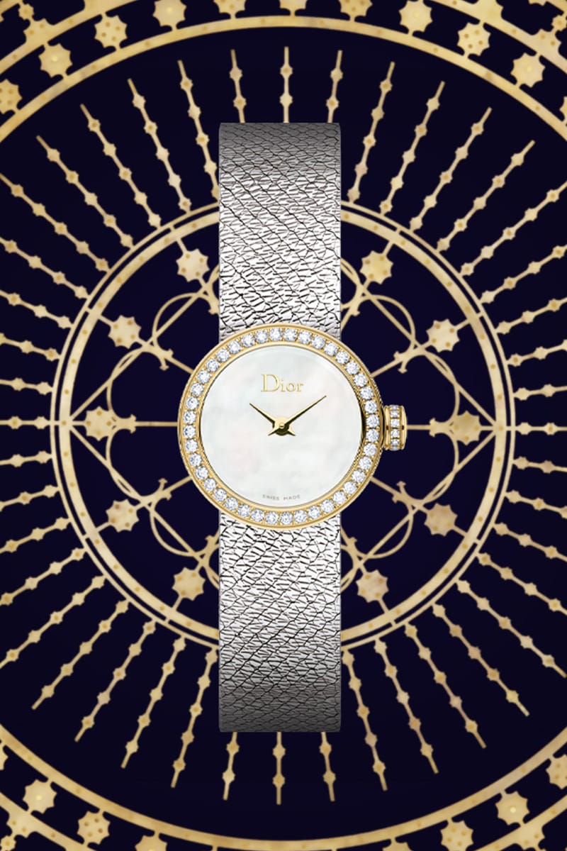 Christian Dior Stainless Steel Diamond Riva Quartz Watch/Size-24MM