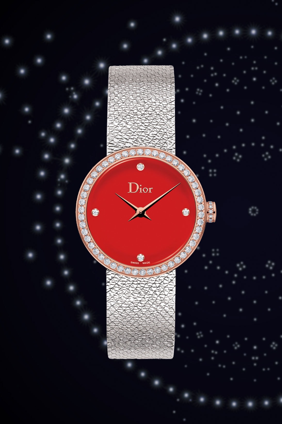 dior holiday christmas joallierie horlogerie accessories collection designer watches red dial