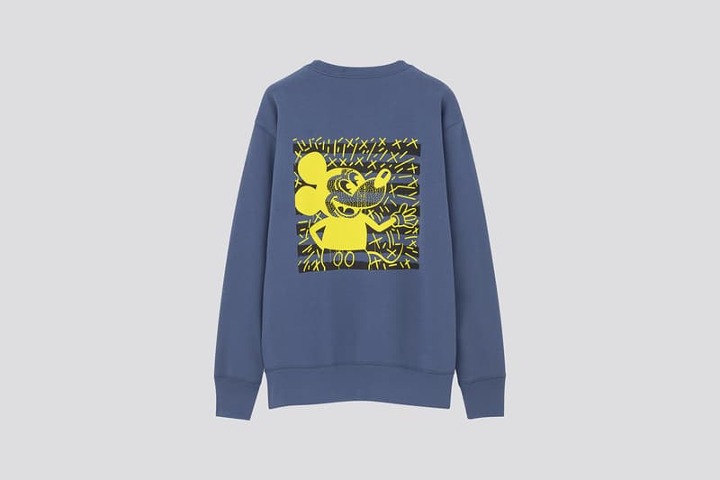 Disney Mickey Mouse x Keith Haring x UNIQLO UT Collaboration Collection Sweatshirt Sweater Black White