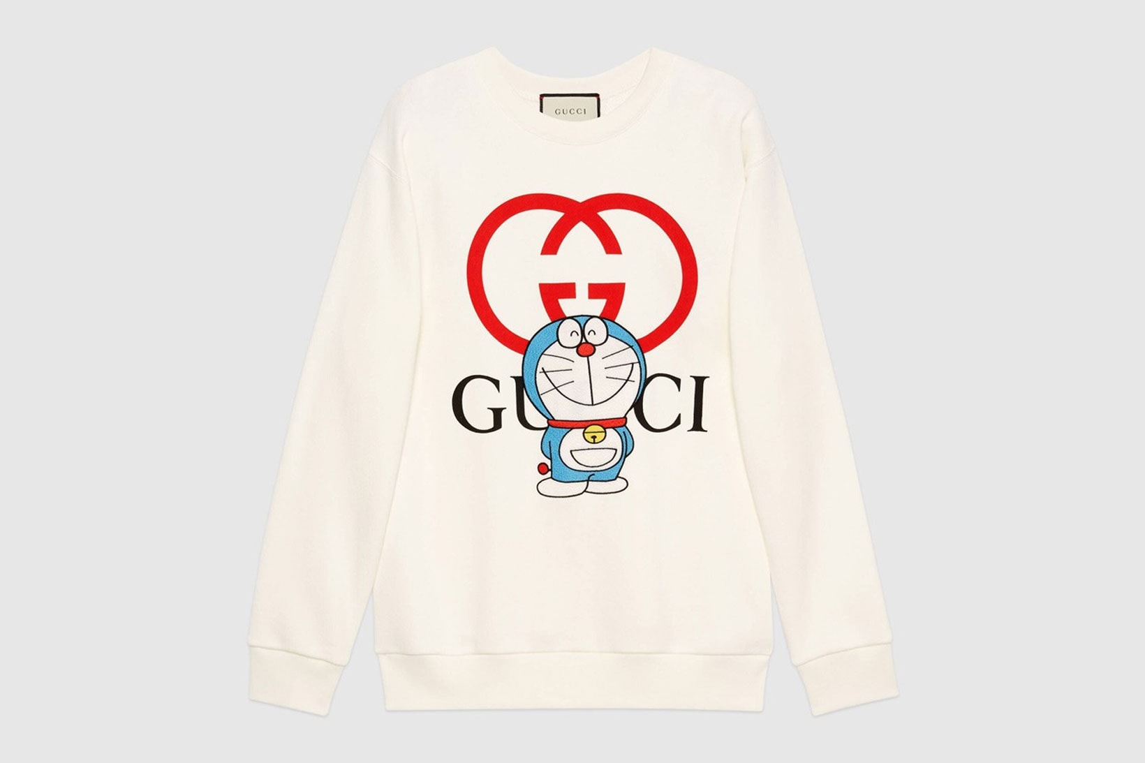 gucci doraemon capsule collaboration collection gg sweatshirt