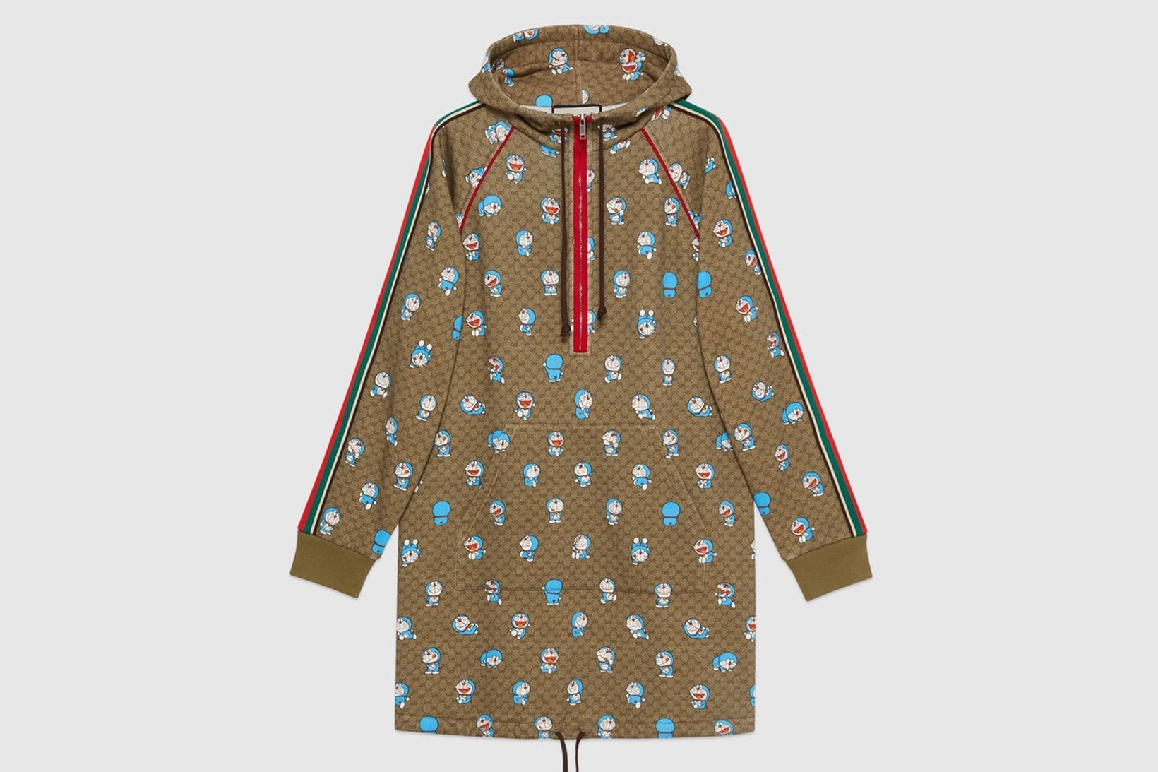 gucci doraemon capsule collaboration collection gg monogram nylon coat jacket