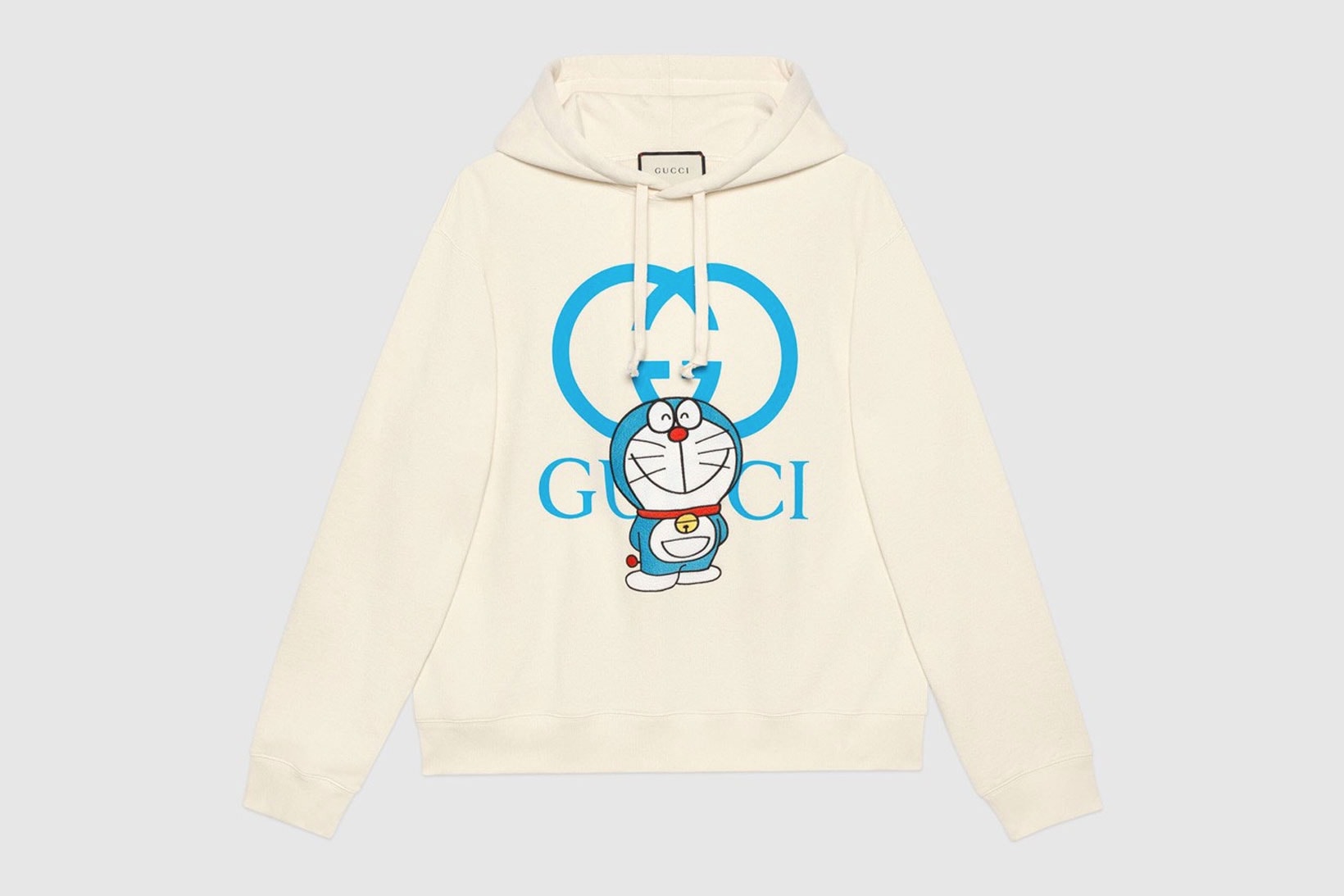 gucci doraemon capsule collaboration collection gg white hoodie
