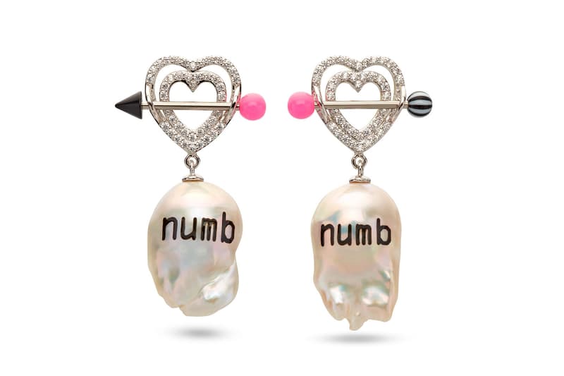 jiwinaia earrings ghost numb spider jewelry dover street market new york dsmny fluro rebellion launch