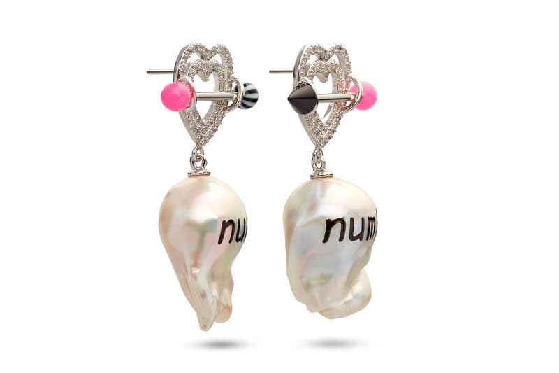jiwinaia earrings ghost numb spider jewelry dover street market new york dsmny fluro rebellion launch