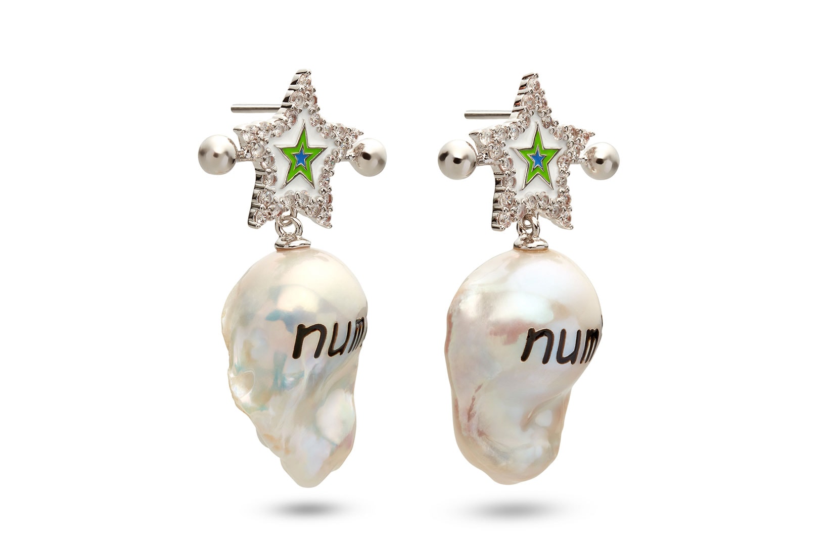 jiwinaia earrings ghost numb spider jewelry dover street market new york dsmny fluro rebellion launch