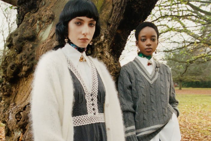 English Eccentric Styles Dominate Erdem's Pre-Fall 2021 Collection