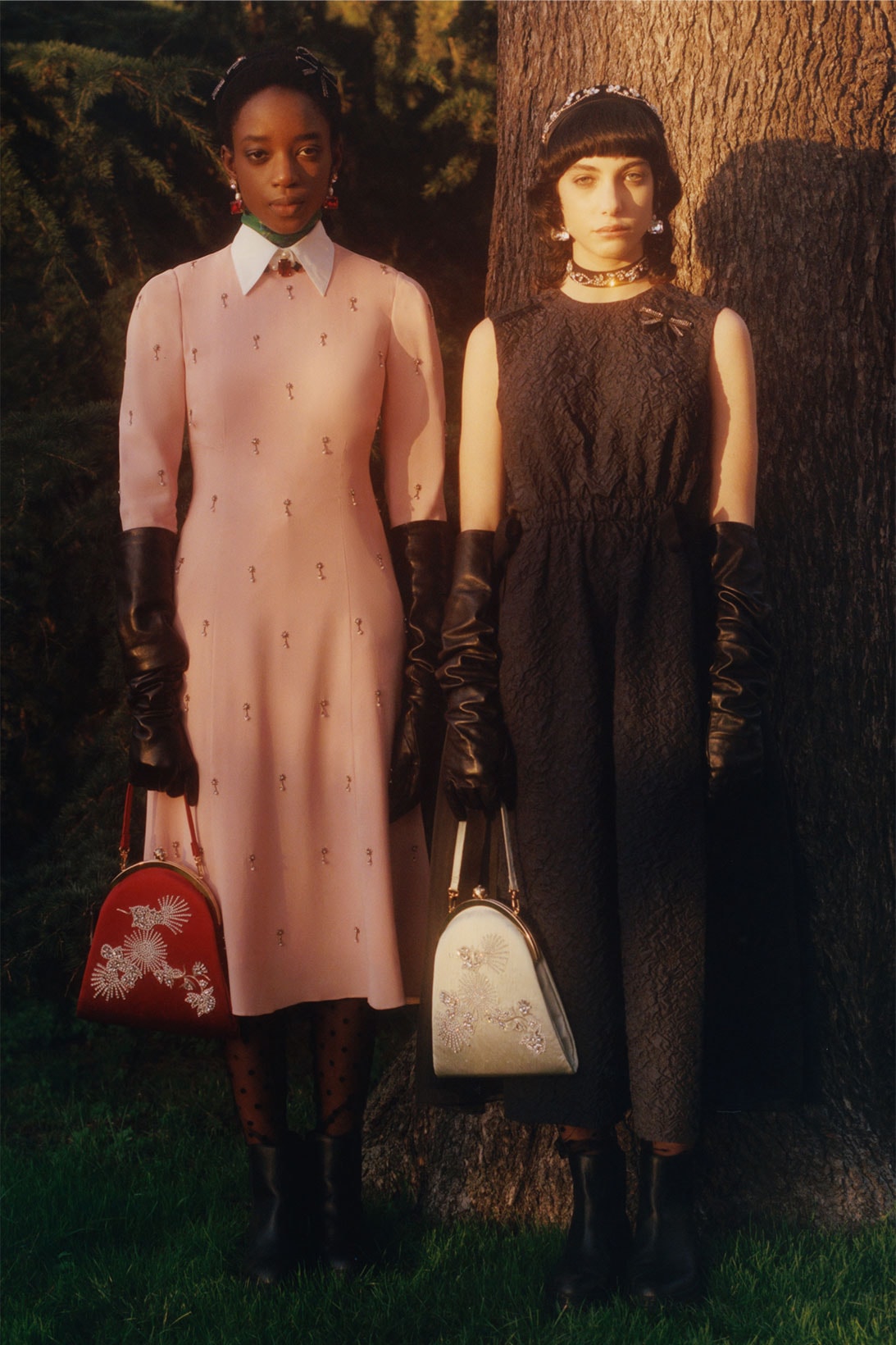 erdem moralioglu pre-fall 2021 collection lookbook nancy mitford black pink dress