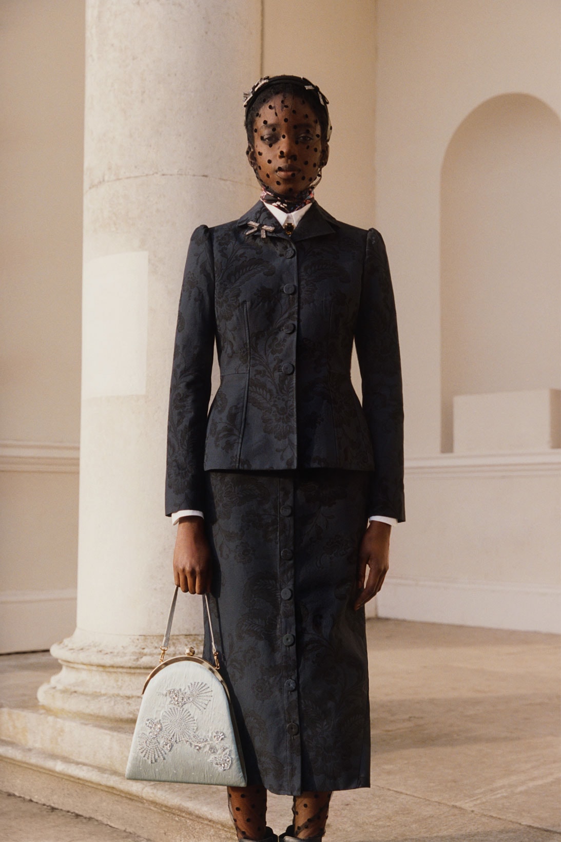erdem moralioglu pre-fall 2021 collection lookbook nancy mitford lace skirt suit