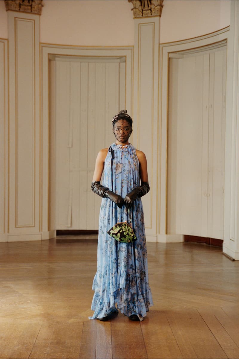 erdem moralioglu pre-fall 2021 collection lookbook nancy mitford blue floral dress