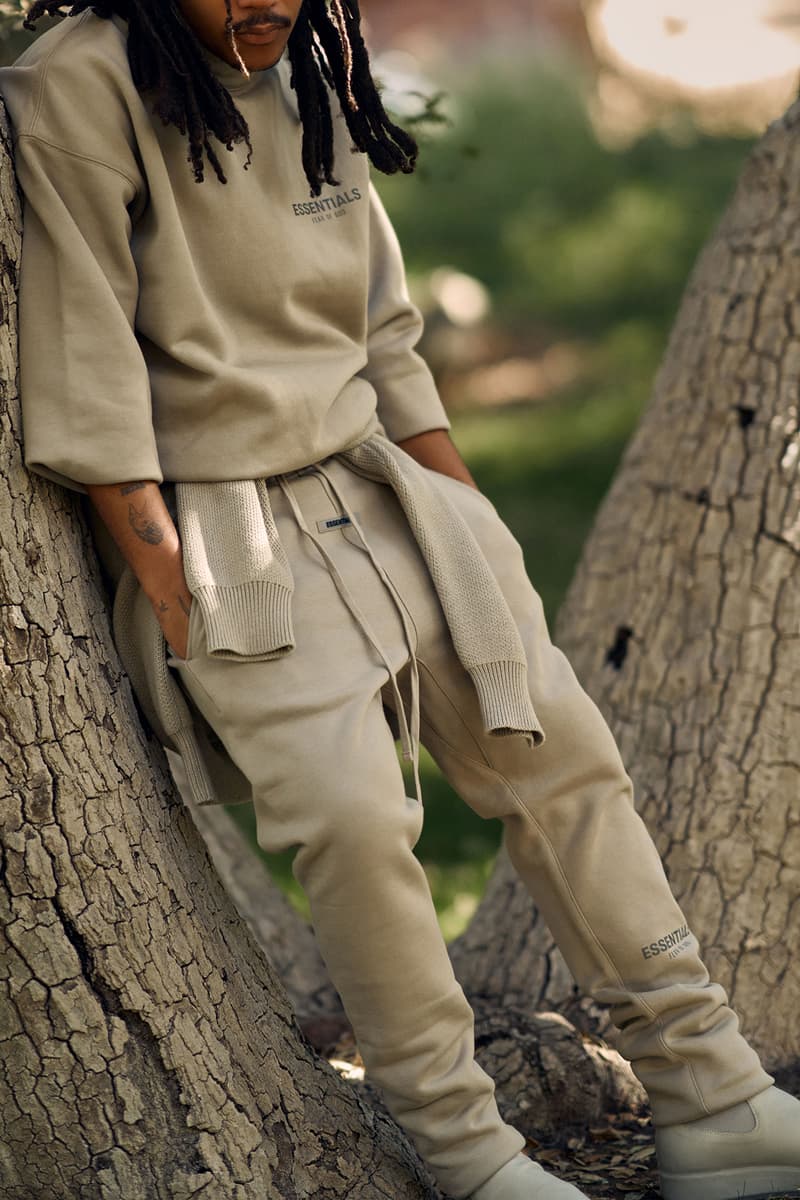 Fear of God ESSENTIALS Holiday 2020 Collection Lookbook Sweatshirt Sasha Lane