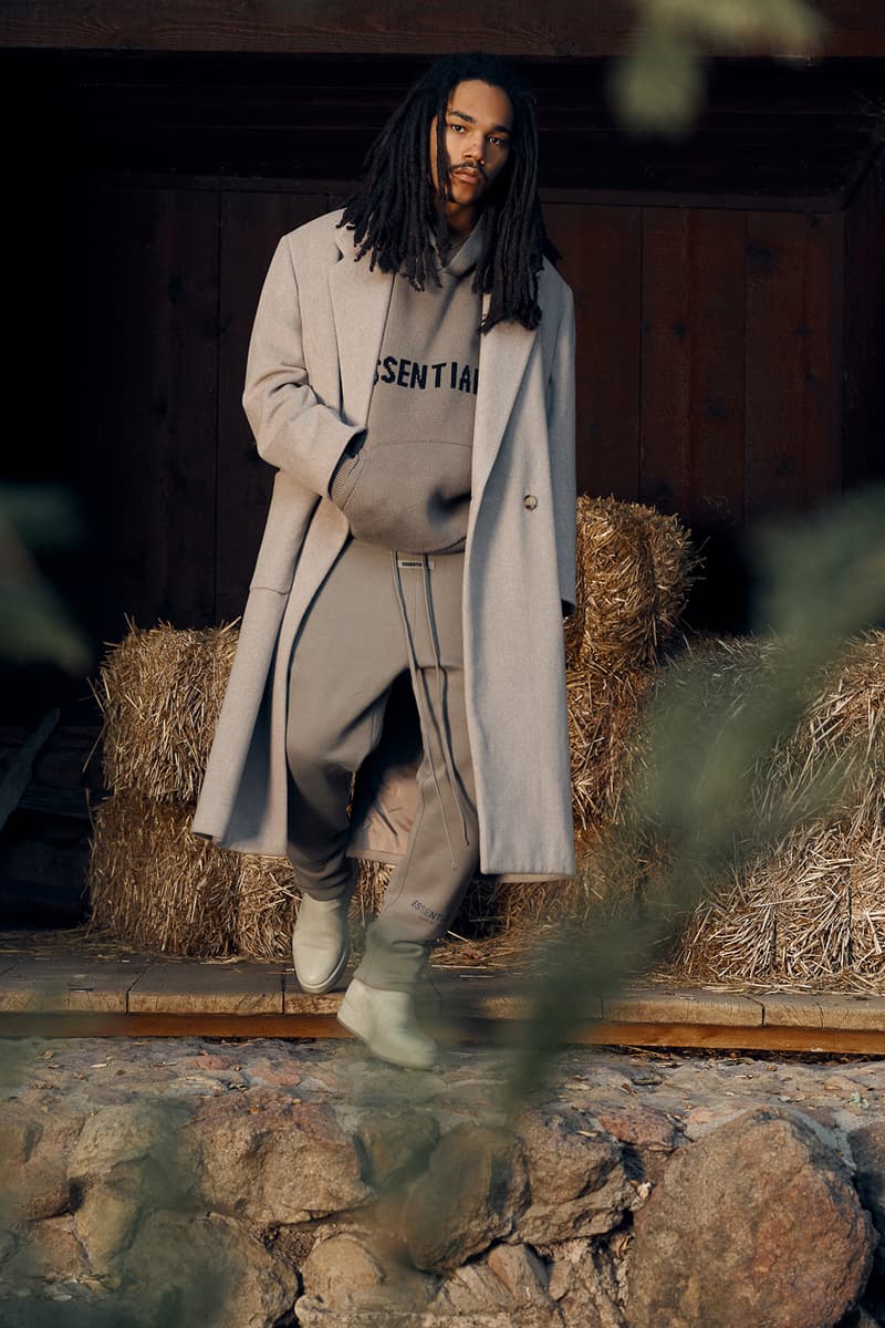 Fear of God ESSENTIALS Holiday 2020 Collection Lookbook Sweatshirt Sasha Lane
