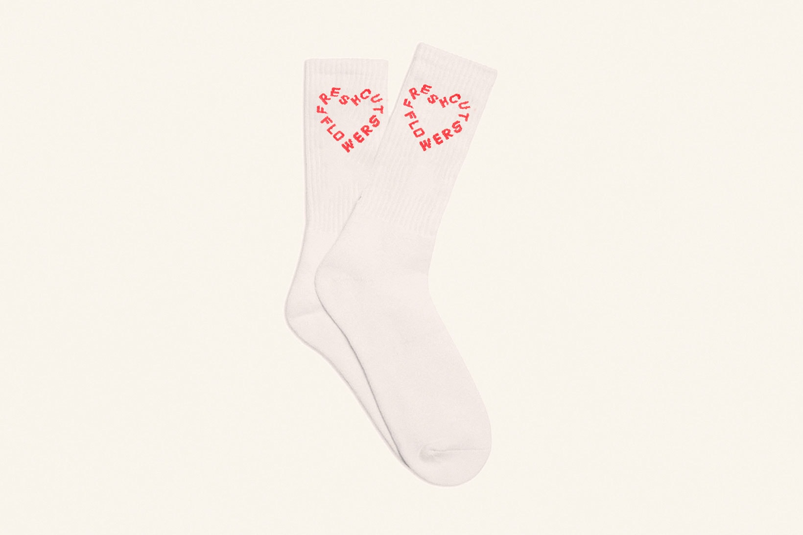 fresh cut flowers valentines day vtines hearts white red socks