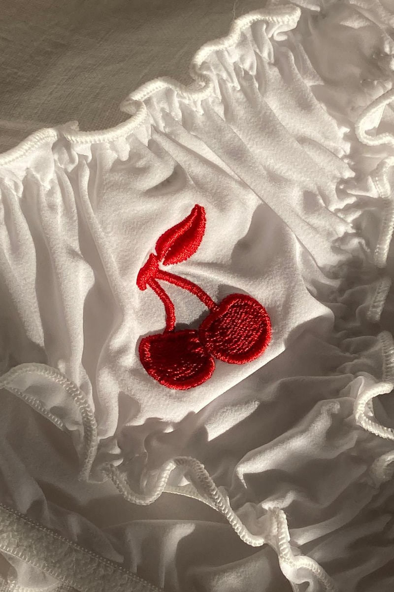 Strawberry Embroidery Thong Panty