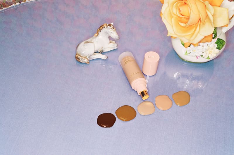 gucci beauty new primers serums foundations natural finish fluid 40 shades price release alessandro michele