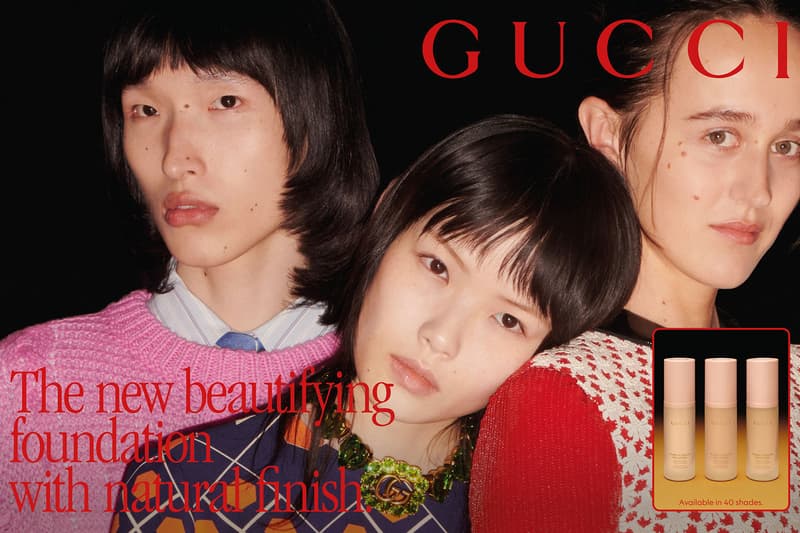 gucci beauty new primers serums foundations natural finish fluid 40 shades price release alessandro michele