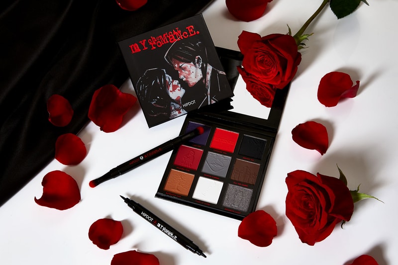 hipdot my chemical romance makeup collaboration three cheers for sweet revenge album eyeshadow eyeliner brushes