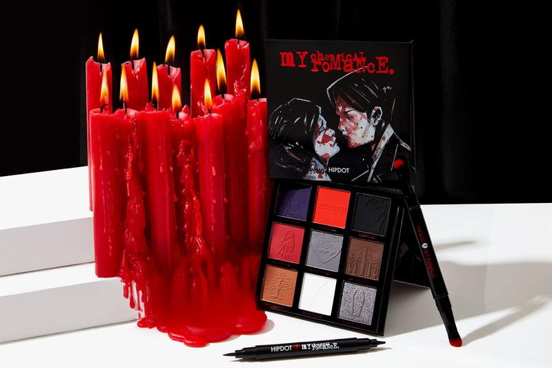 hipdot my chemical romance makeup collaboration three cheers for sweet revenge album eyeshadow eyeliner brushes