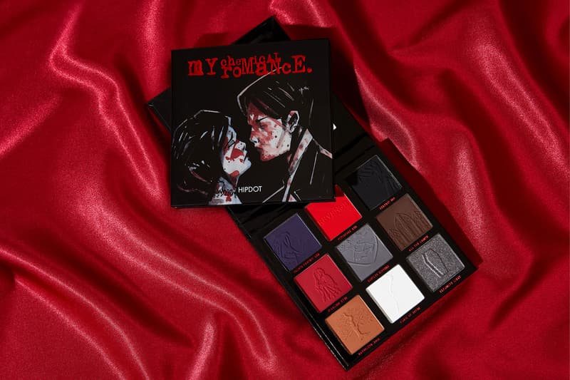 hipdot my chemical romance makeup collaboration three cheers for sweet revenge album eyeshadow eyeliner brushes