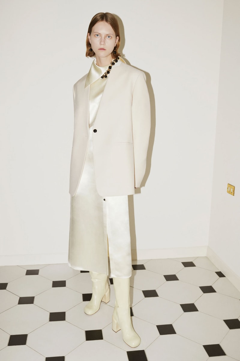 jil sander pre-fall 2021 collection suits minimal oversized blazers jackets dresses lucie luke meier