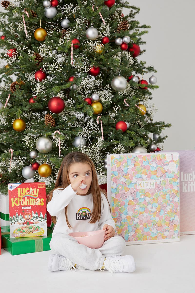 kith kithmas treats lucky charms cereal collaboration christmas outerwear jackets beanies unisex